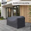 Housse pour causeuse d'extérieur 57 po Smith