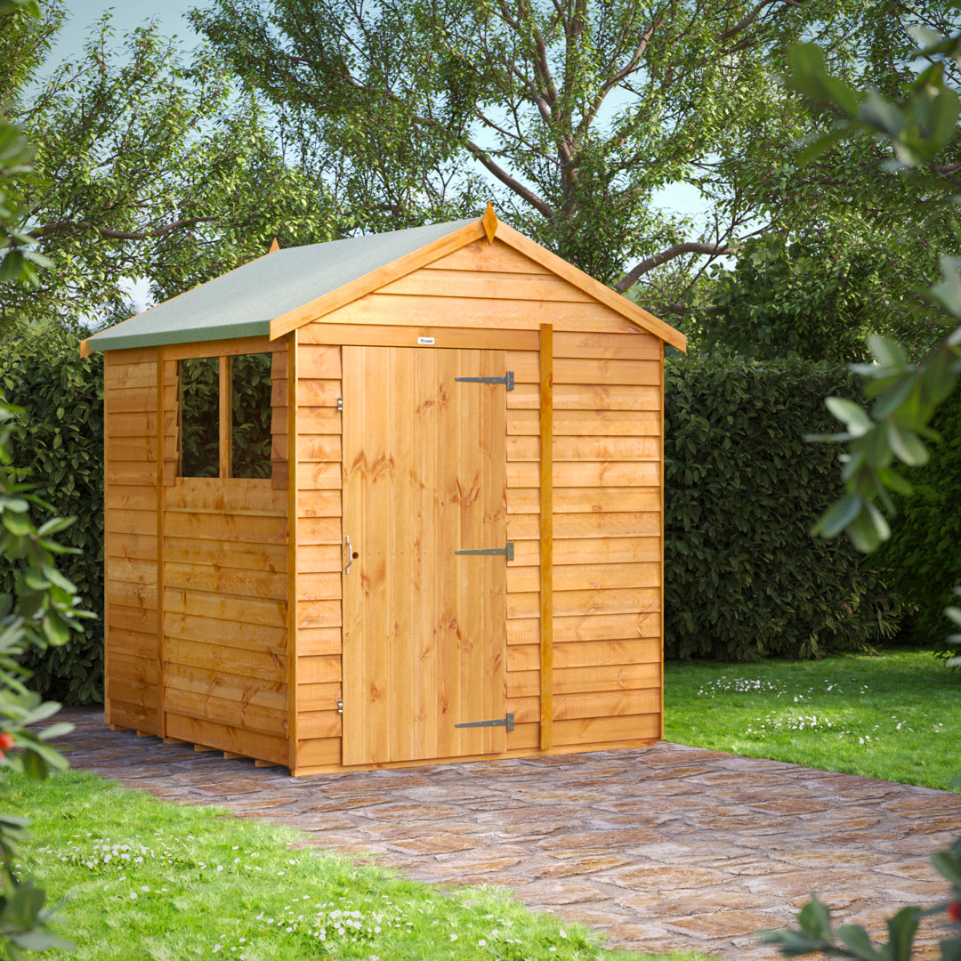 Powersheds 6 x 6ft Timber Overlap Apex Garden Shed