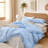 Ruffle Comforter Set 3 Pieces-Bedding for All Seasons Fluffy Vintage Farmhouse Comforter With Two Pillowcases-117190141-117190137