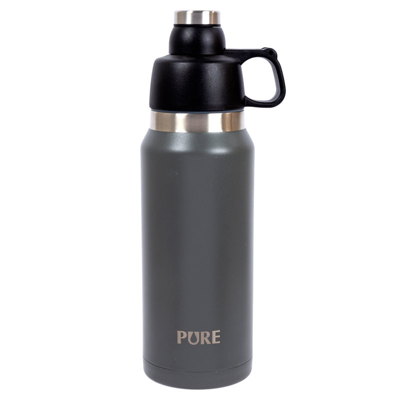Grande tasse de voyage en acier inoxydable 43 oz de marque thermo-cantine, Gris
