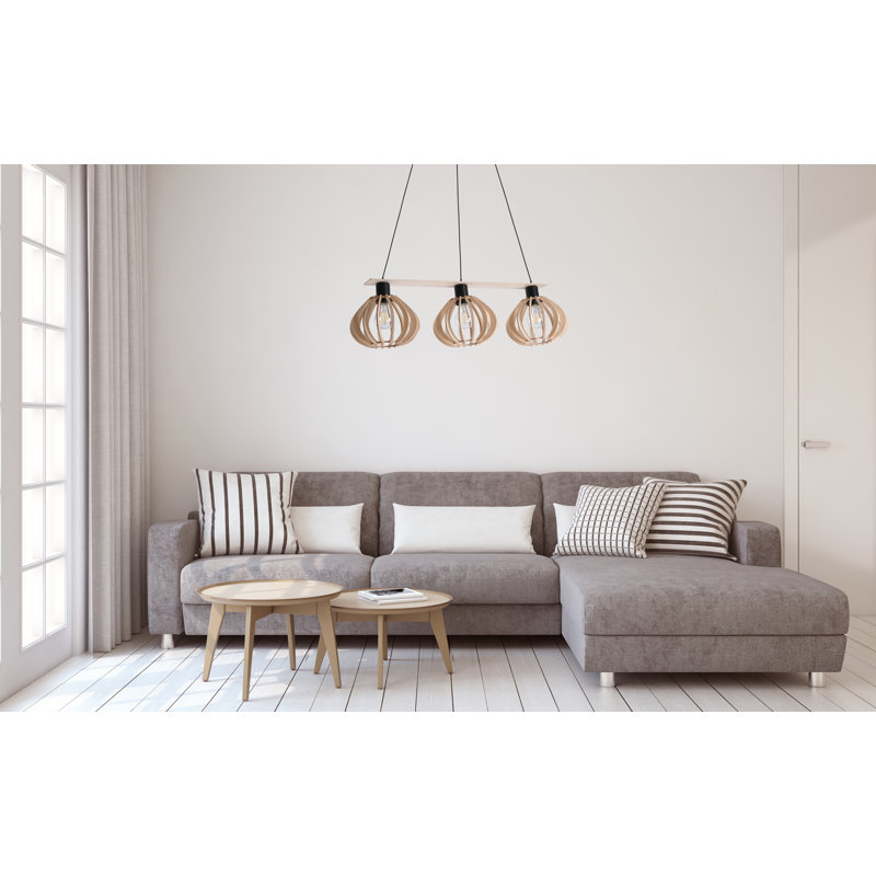 Palmyra 3 - Light Kitchen Island Pendant, Natural