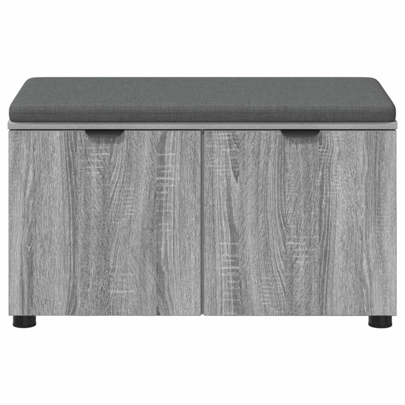 Storage Bench, 46cm H x 80cm W x 38cm D, Grey Sonoma