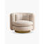 Upholstered Boucle Swivel Accent Chair