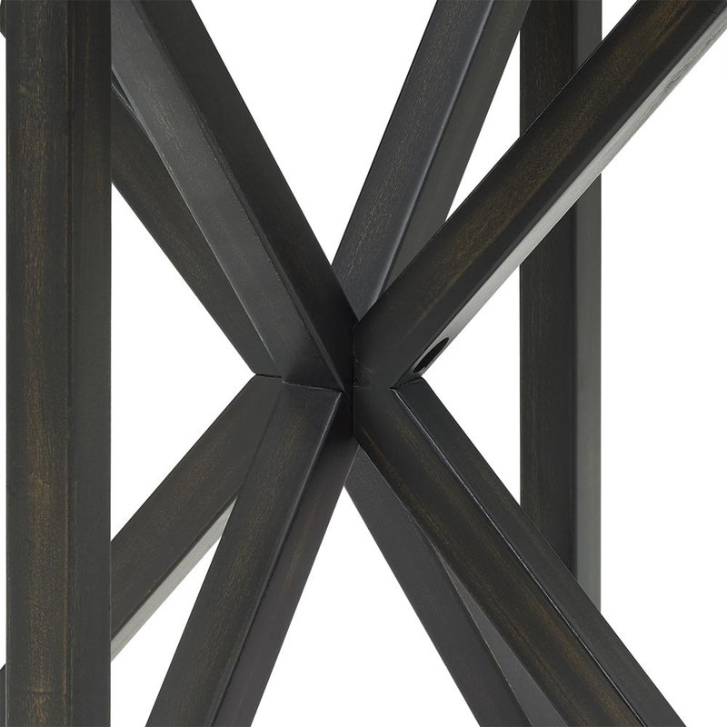 Table basse moderne en verre avec base en bois massif, idéale pour divers espaces et un décor élégant., Noir