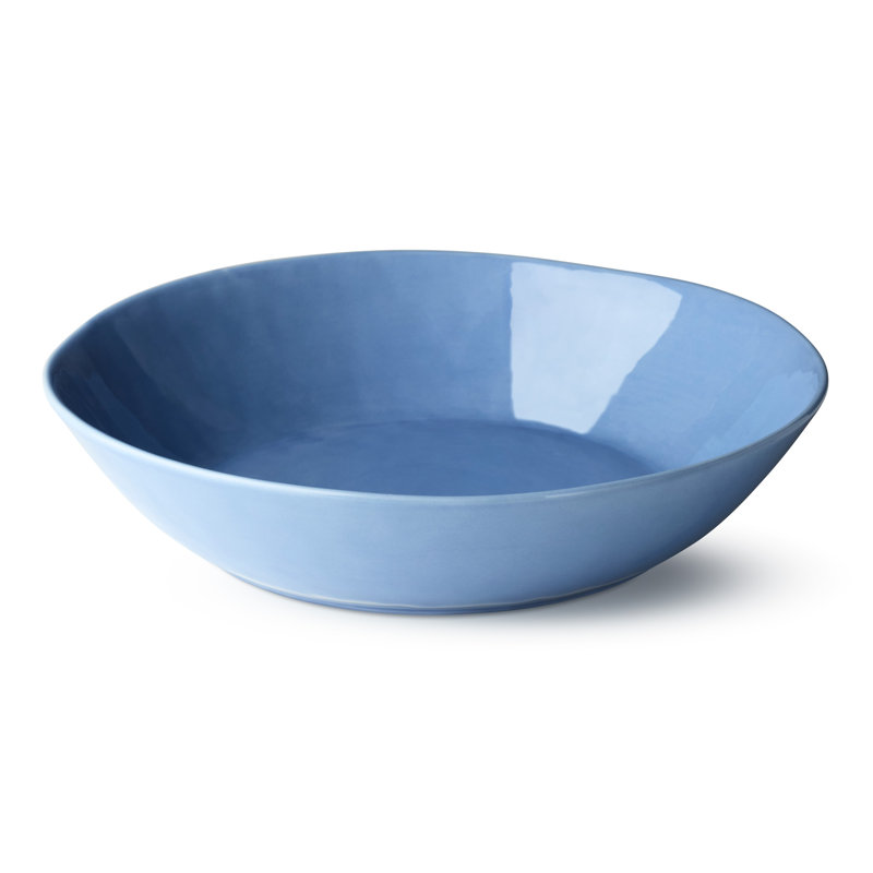 Cloudy Sky 13" Pasta Serving Bowl – 128 oz Large Blue-Gray Marbled Stoneware Bowl for Pasta, Salads, Soups & Sides – Elegant Centerpiece Dish for Entertaining & Everyday Dining
