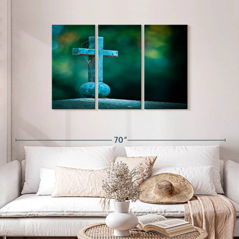 Adella Old Cross, 28" H x 45" W