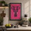 Elephant Heraldic Art Deco - Wrapped Canvas-104225332-104225340