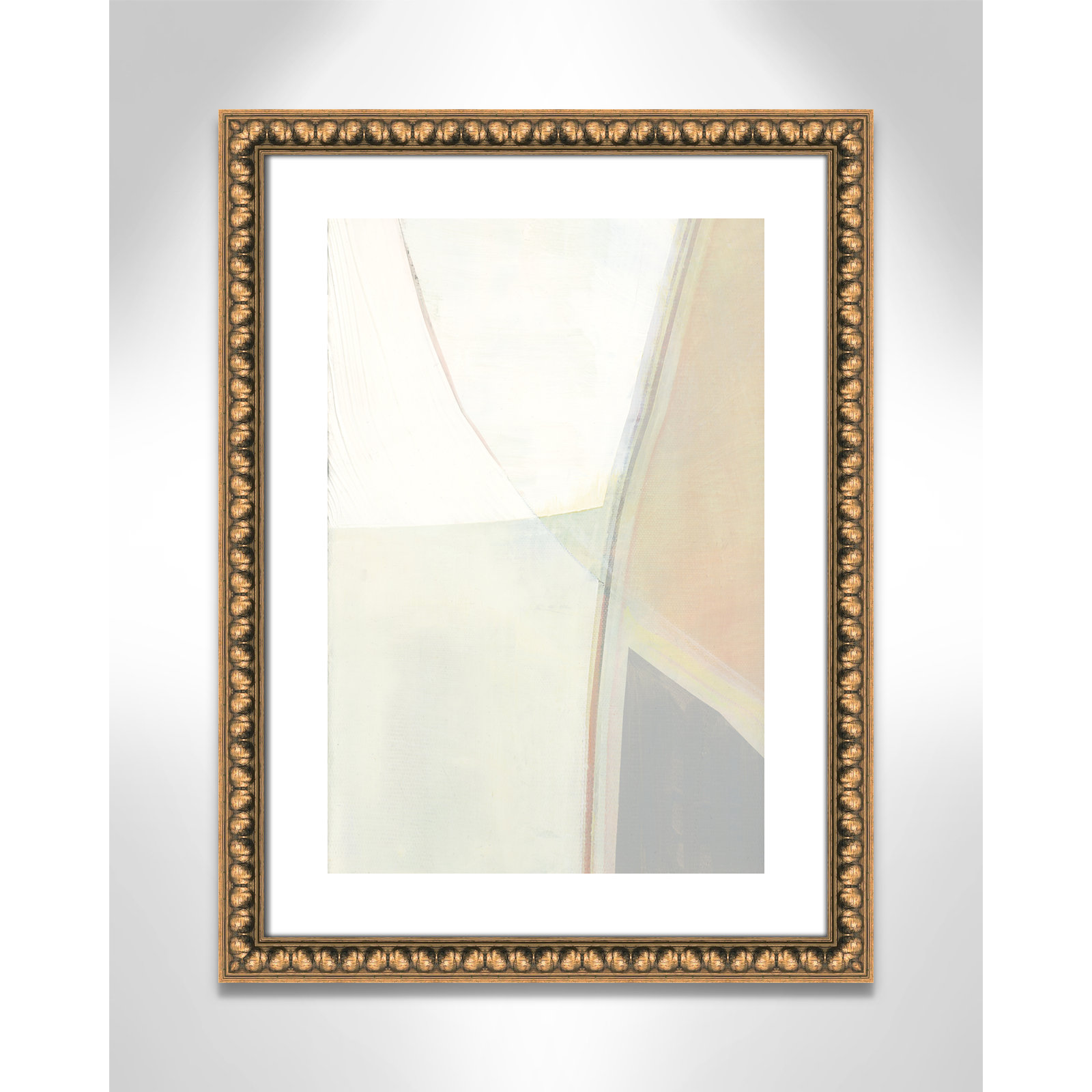 In Neutral II - Painting Print, Gold Bead Framed Paper, 23" H x 17" W x 1.13" D