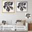 Fleur d'iris noir et blanc sur toile-530322417-530322418