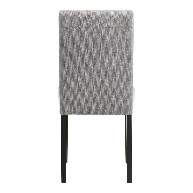 Chaise rembourrée Martez Nolan, Noir