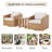 Tiaka 2-Person Swivel Rattan Outdoor Seating Group With Side Table-270269360-270269361