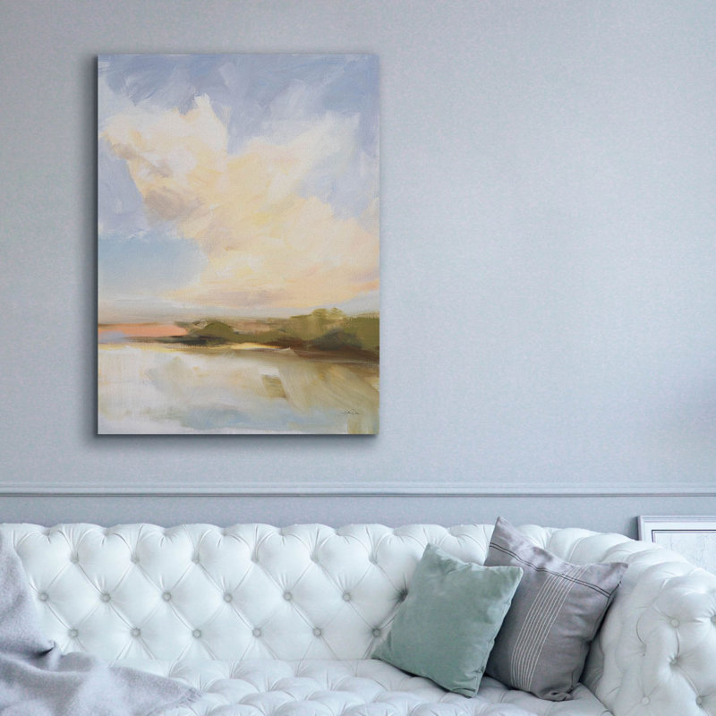 Toile épique Graffiti «Day Break On Gull Lake» par Katrina Pete, 40 po x 54 po
