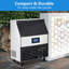 Gaomon 440 Lb. Machine à glaçons autoportante à production quotidienne
