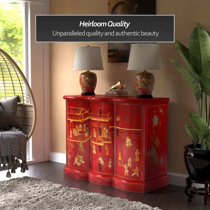 Red Lacquer Cabinet - Courtyard