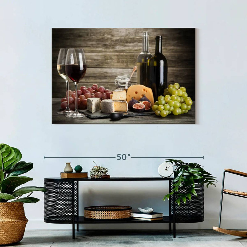 Yarlin Wine And Cheeses, 30" H x 45" W