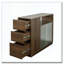 Vitrine de cuisine avec portes vitrées et tiroirs
