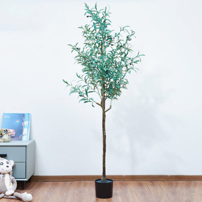 Faux Olive Tree Tree in Pot Liner