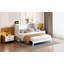 Lit escamotable double avec grands tiroirs, blanc-455262544-455262551