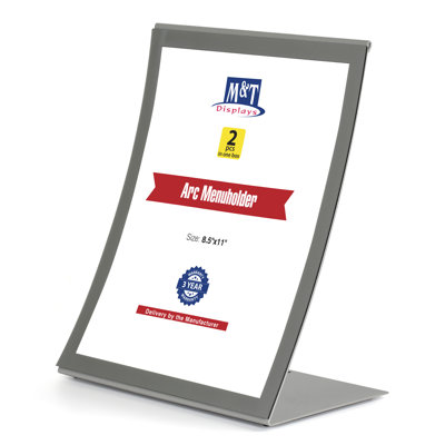 Desktop Menu Holder Landscape Curved