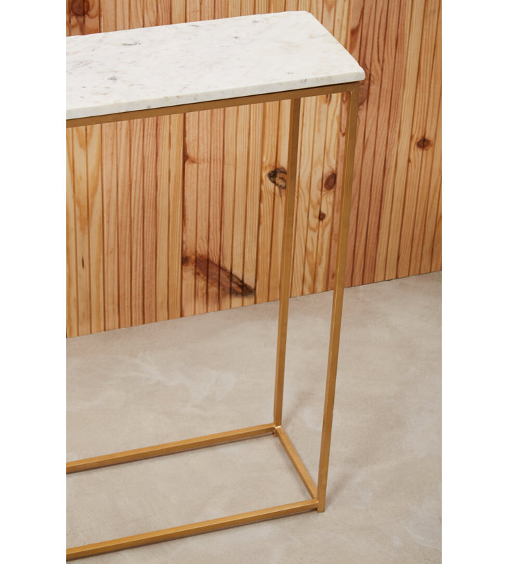 91cm Marble Top Console Table