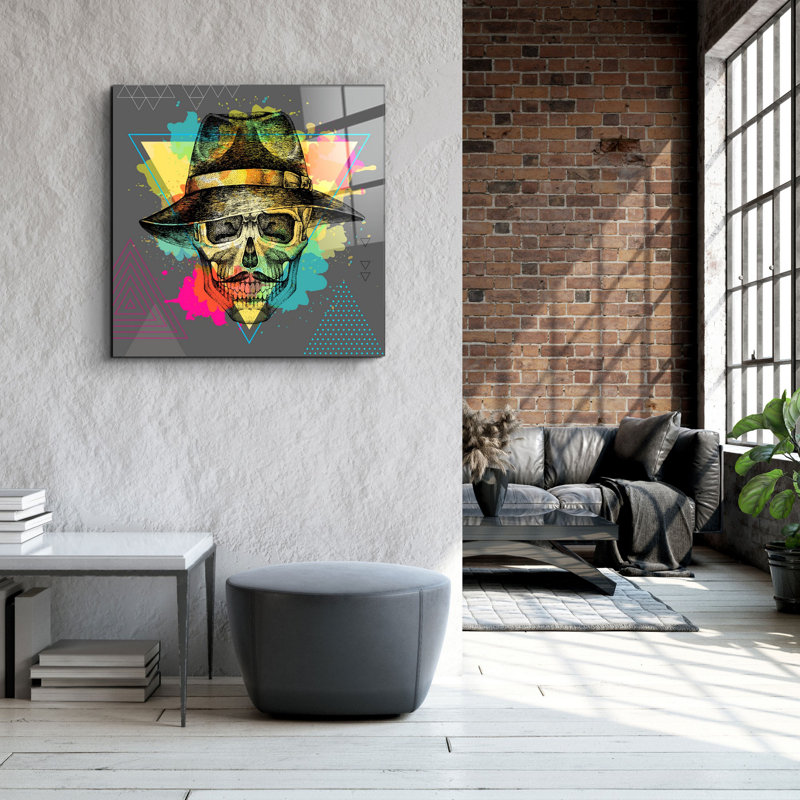 Superbe peinture décorative en verre trempé de 19,7 po x 19,7 po | 100% verre trempé, épaisseur: 0,16 pouce | Impression UV pour des couleurs éclatantes | Parfait pour la décoration intérieure, le salon ou le bureau
