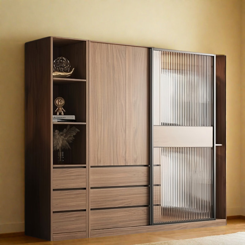 Garde-robe simple de style européen, H 83 po x l 95 po x P 24 po