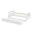 Un lit plateforme simple accompagné d'un lit gigogne sous le lit simple-274311417