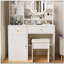 Bureau de coiffeuse avec miroir et lumières Fashion pour coiffeuse et fauteuil rembourré