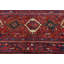 Tapis unique rouge à motif tribal 4 x 12 po One-of-a-Kind