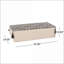 Repose-pieds pouf rectangulaire multi-usage 42 po x 24 po x 19 po noir naturel | Noir naturel | Tissu-1867430863