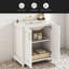 Meuble-lavabo de 30 po avec lavabo en céramique, ensemble de meuble-lavabo autoportant avec tiroir caché, armoire de rangement pour salle de bain, armoire de salle de bain
