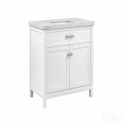 Meuble-lavabo 37 po avec comptoir en pierre reconstituée