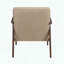 Chaise d'appoint Mid-Century moderne avec finition noyer foncé