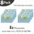 East Urban Home World Map Place Mats Set of 8 Topographic 8 pcs Multicolor