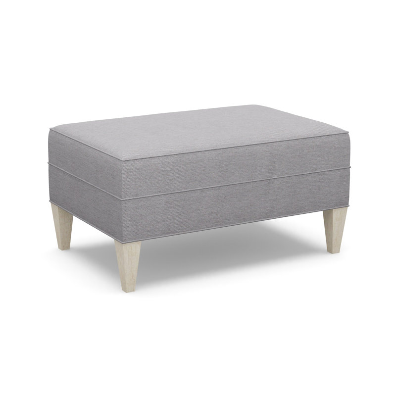 Ottoman, Sandstone, Gray Polyester