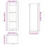 Vidaxl Hanging Cabinet With Storage Riga Smoked Oak 40 X 31 X 100 Cm-121217871
