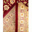 Tapis rouge / brun noué à la main de conception unique 8 pi 3 po x 10 pi 4 po Trudis Mogul