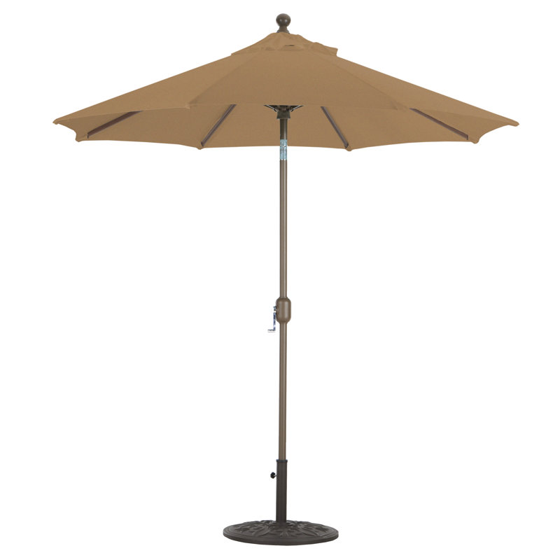 Parasol de marché de 7,5 pi Nadasha, Bronze antique, Teck Sunbrella®