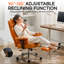Fauteuil de bureau ergonomique en similicuir avec repose-pieds-132896038