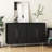 Modern Buffet Storage Black - Fluted Sideboard Home With Spacious Cabinet For Various Needs-1766836824
