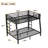 Metal Full XL over Queen Bunk Bed for Teens and Adults,Space-Saving/Noise Reduced/No Box Spring Needed,Black