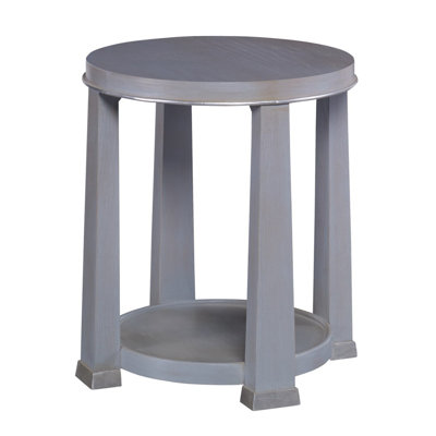 Glam Solid Wood End Table