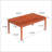 Bryan Acacia Wood Rustic Coffee Table, Durable And Stylish For Outdoor Spaces, Resistant To Wear And Tear.