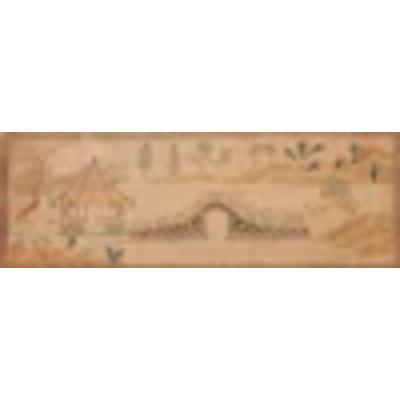Tapis art déco beige antique