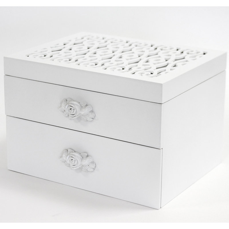 Wood Jewelery Box + Drawers