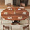  Table de salle à manger extensible 59 po pour 4 à 8 personnes, table de salle à manger avec base en métal robuste en forme de X, panneau de fibres à densité moyenne épaissie, table de salle à manger de cuisine moderne, peu encombrante, noyer