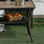 Table basse en rotin PE avec tablette de rangement Outsunny