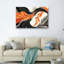 Ensemble de 1 tableau abstrait sur toile « Vagues »-130536774-130536775