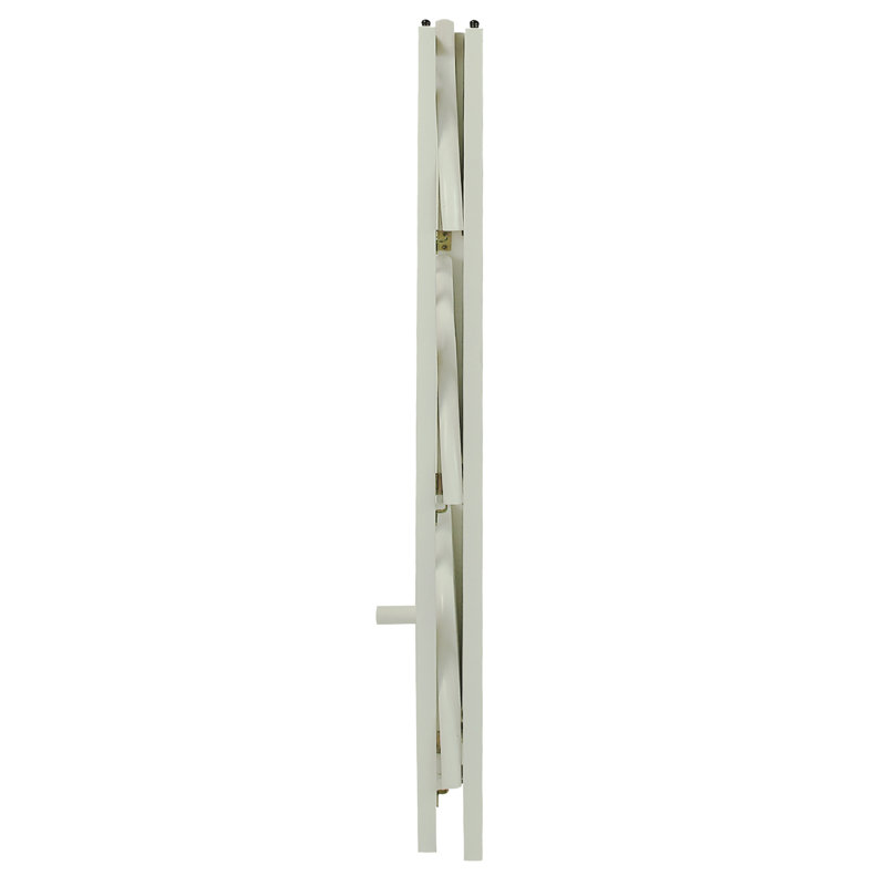 Duerr Corner Bookcase, White, 38.8" H x 12.5" W x 11.5" D