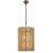 Suratto 6-Light Pendant - Matte Black/Honey Blonde-1057181936